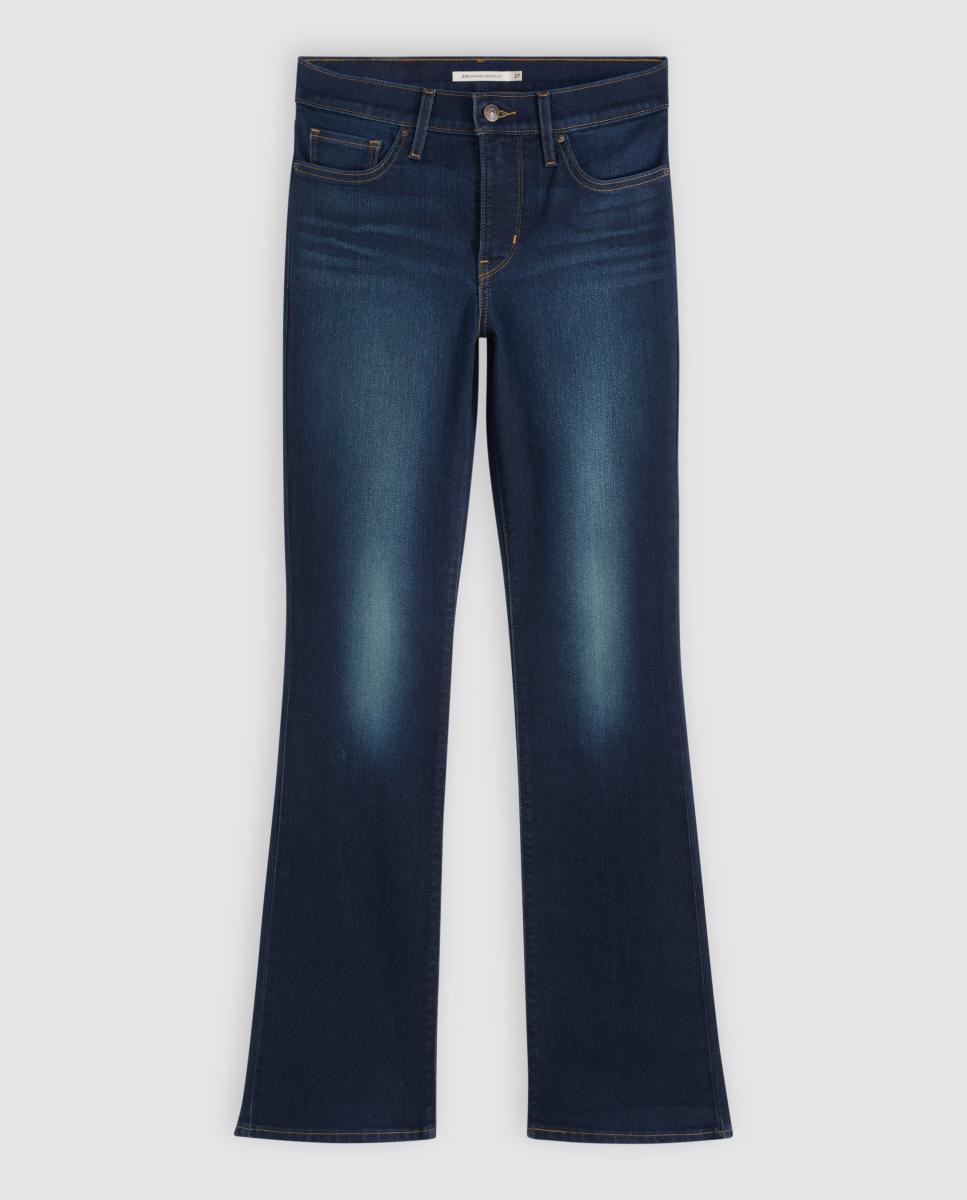 Jeans à Boca de Sino 315? Shaping Bootcut com Cintura Média Azul-índigo-6