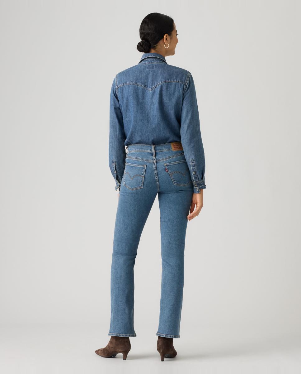 Jeans à Boca de Sino 315? Shaping Bootcut com Cintura Média Azul-claro-2