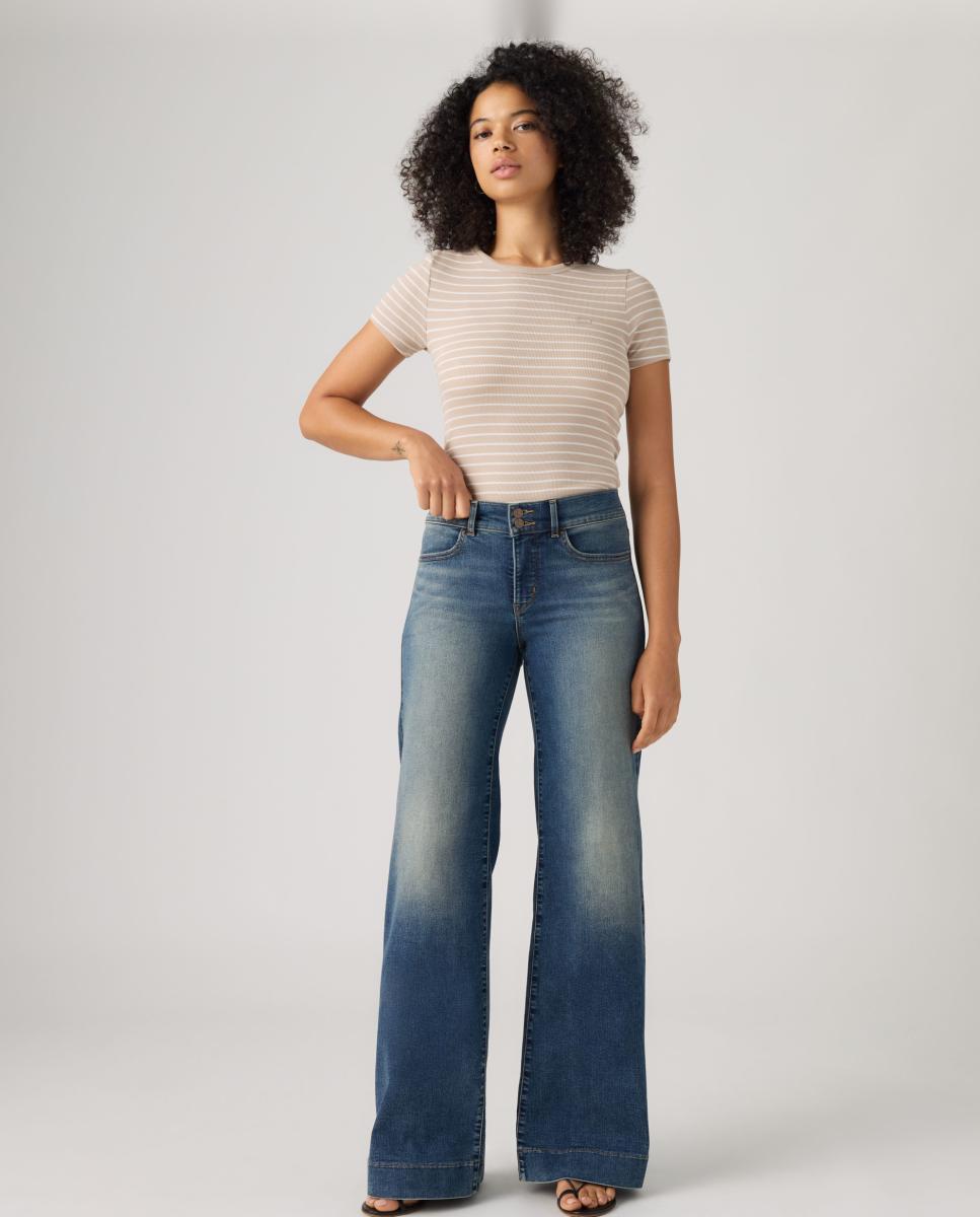 Imagem 0 de Jeans Straight 318? Shaping Wide Leg de Cintura Média