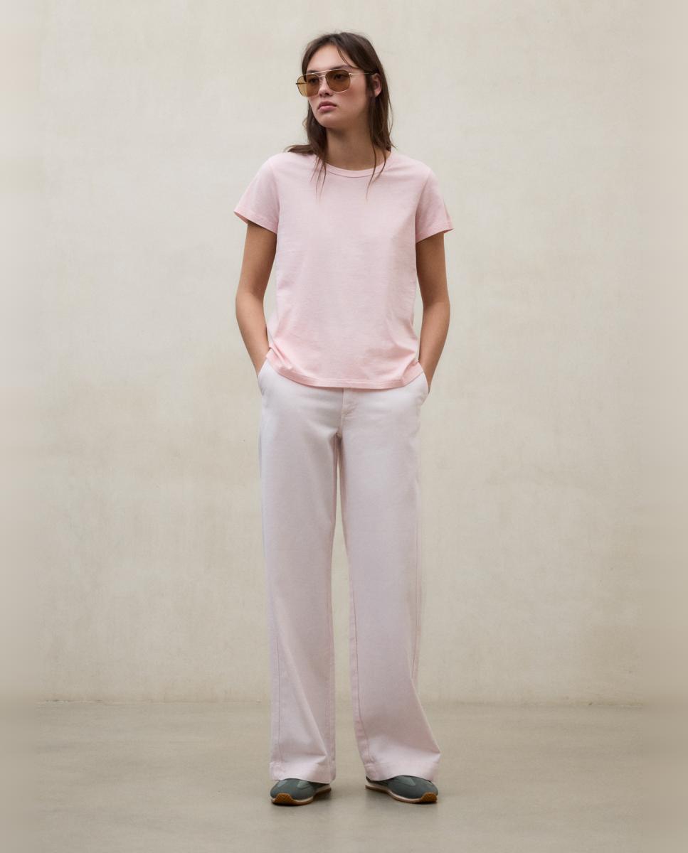 Imagem 0 de T-shirt com Corte Regular e Decote Redondo