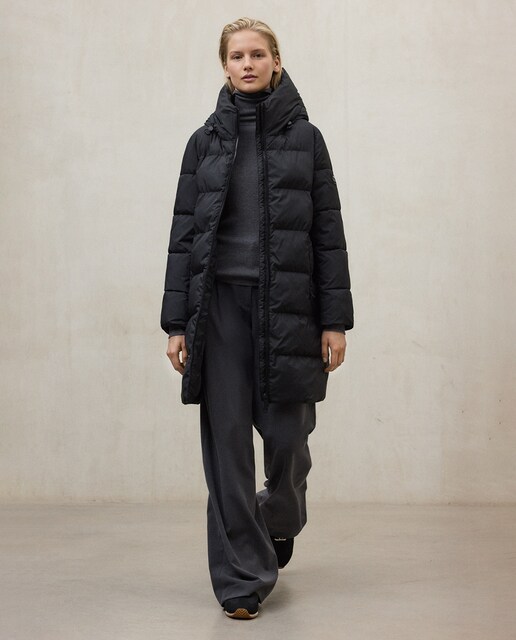 Imagem 0 de Sobretudo Acolchoado com Fecho de Correr, Capuz e Bolsos Laterais