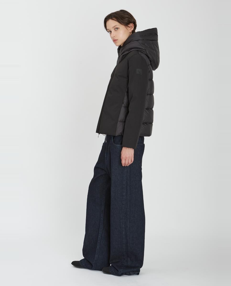 Blusão Acolchoado Curto Preto-3