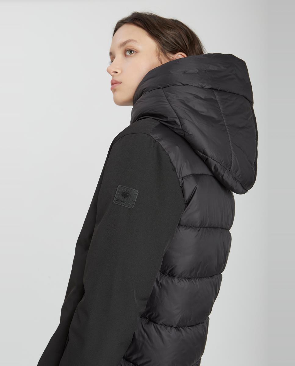 Blusão Acolchoado Curto Preto-6