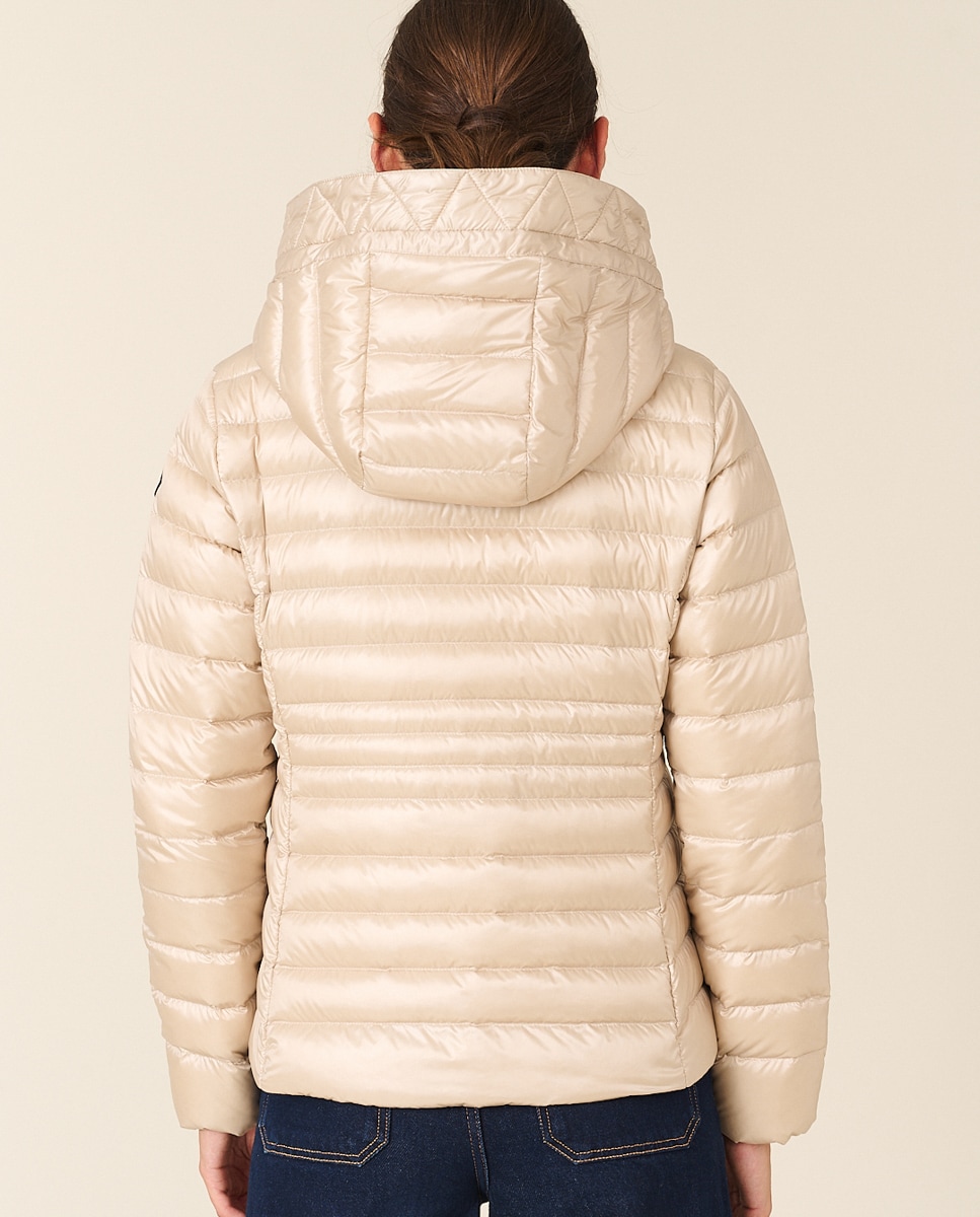 Blusão Acolchoado com Capuz Desmontável Ouro-2