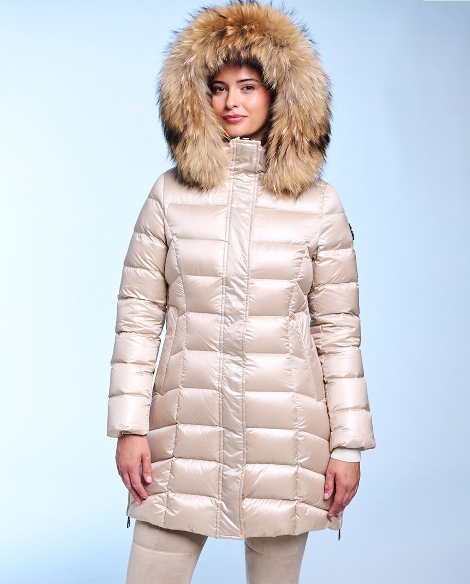 Blusão Acolchoado Cintado Ouro-4