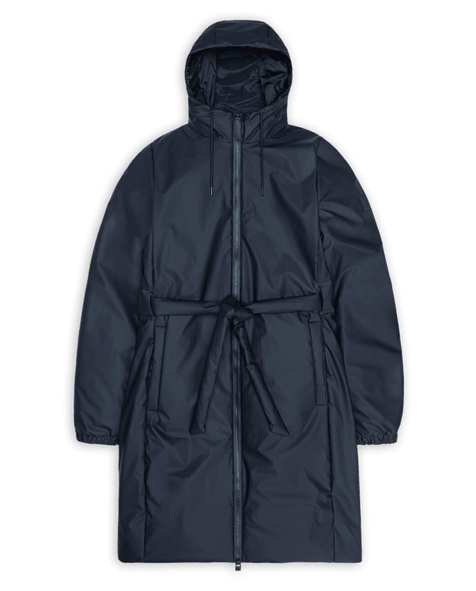 Casaco Comprido Acolchoado Lohja Insulated Curve Azul-marinho-4