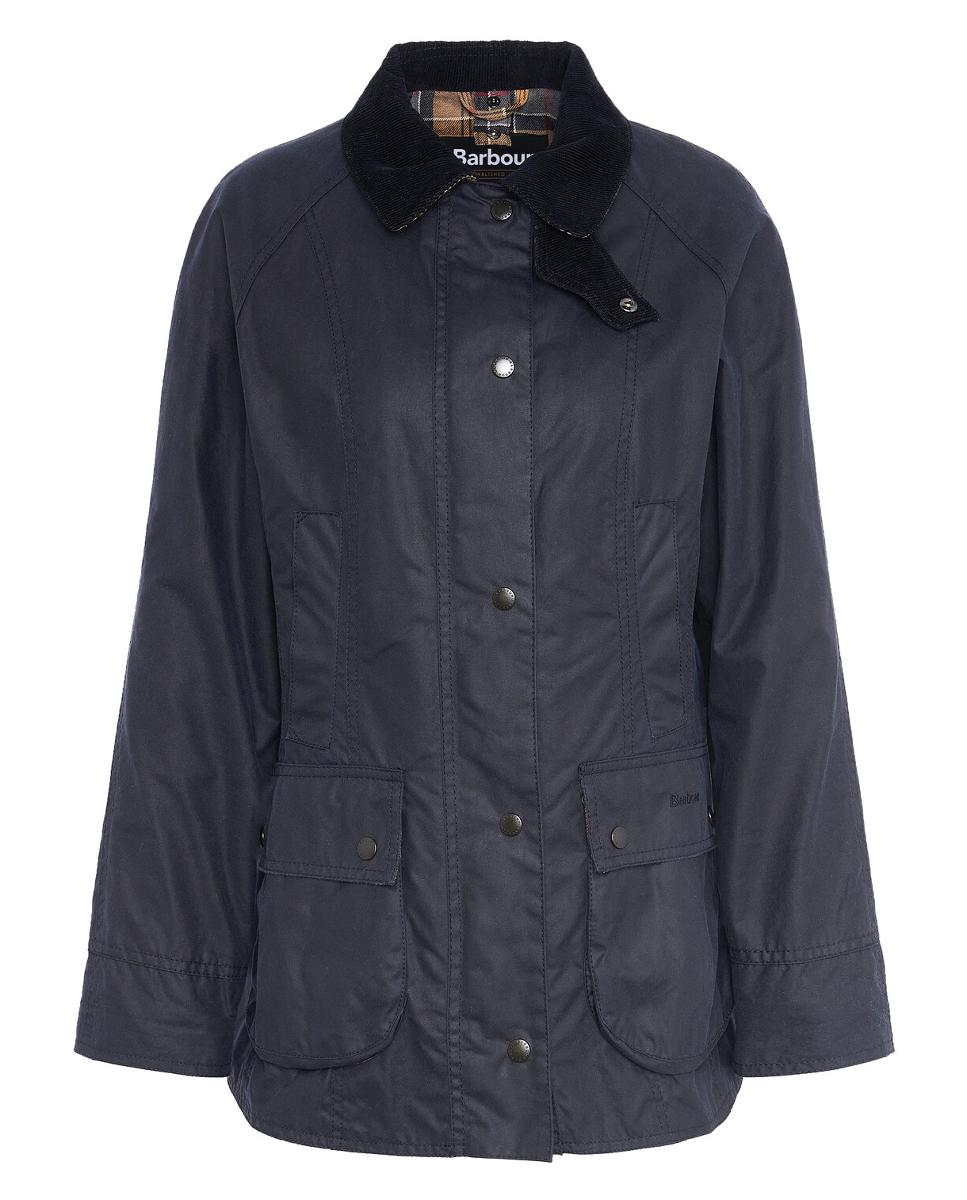 Chaqueta encerada con bolsillos calientamanos en el pecho y bolsillos de parche inferiores - Barbour - Azul marino Azul marino-8