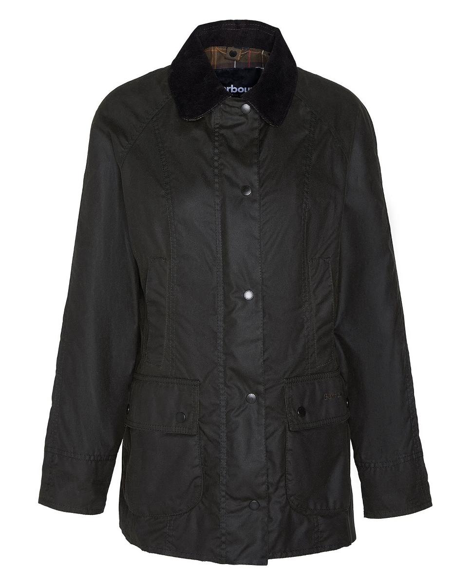 Chaqueta encerada on bolsillos inferiores con fuelle, bolsillos para calentar las manos - Barbour - Verde Verde-8