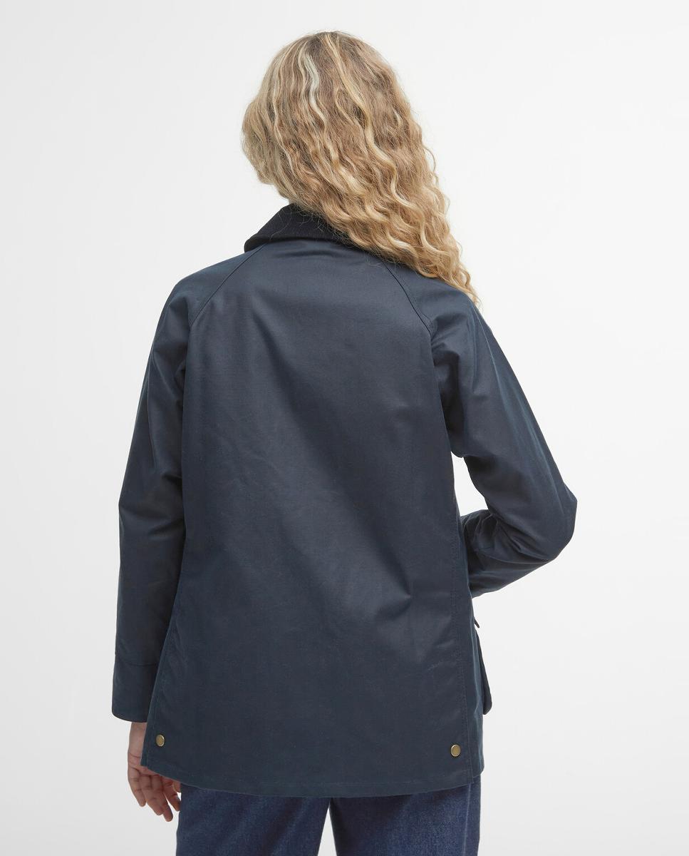 Chaqueta encerada de cuatro bolsillos de Barbour con cuello de cordón tradicional - Azul marino Azul marino-2