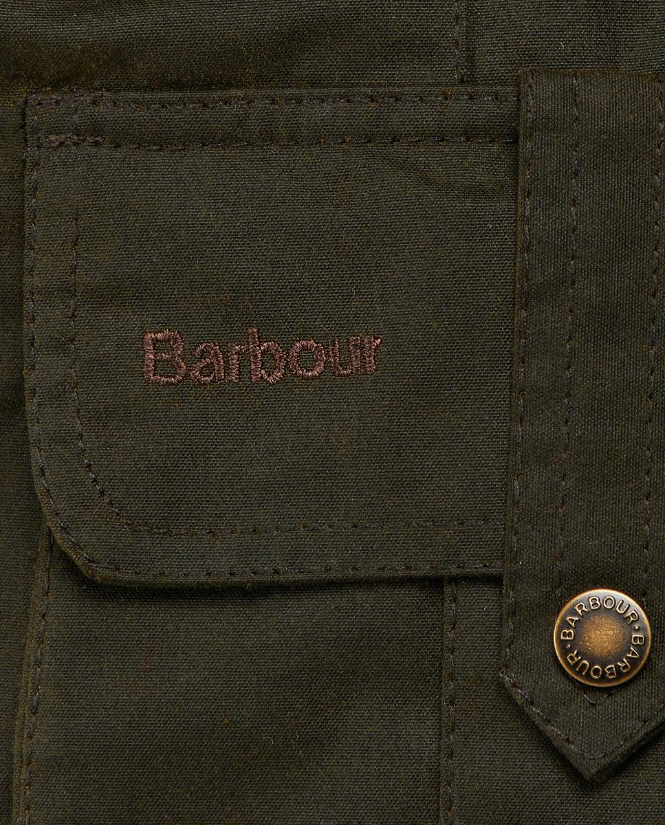 Chaqueta estilo encerado de cuatro bolsillos con charreteras - Barbour - Verde Verde-6