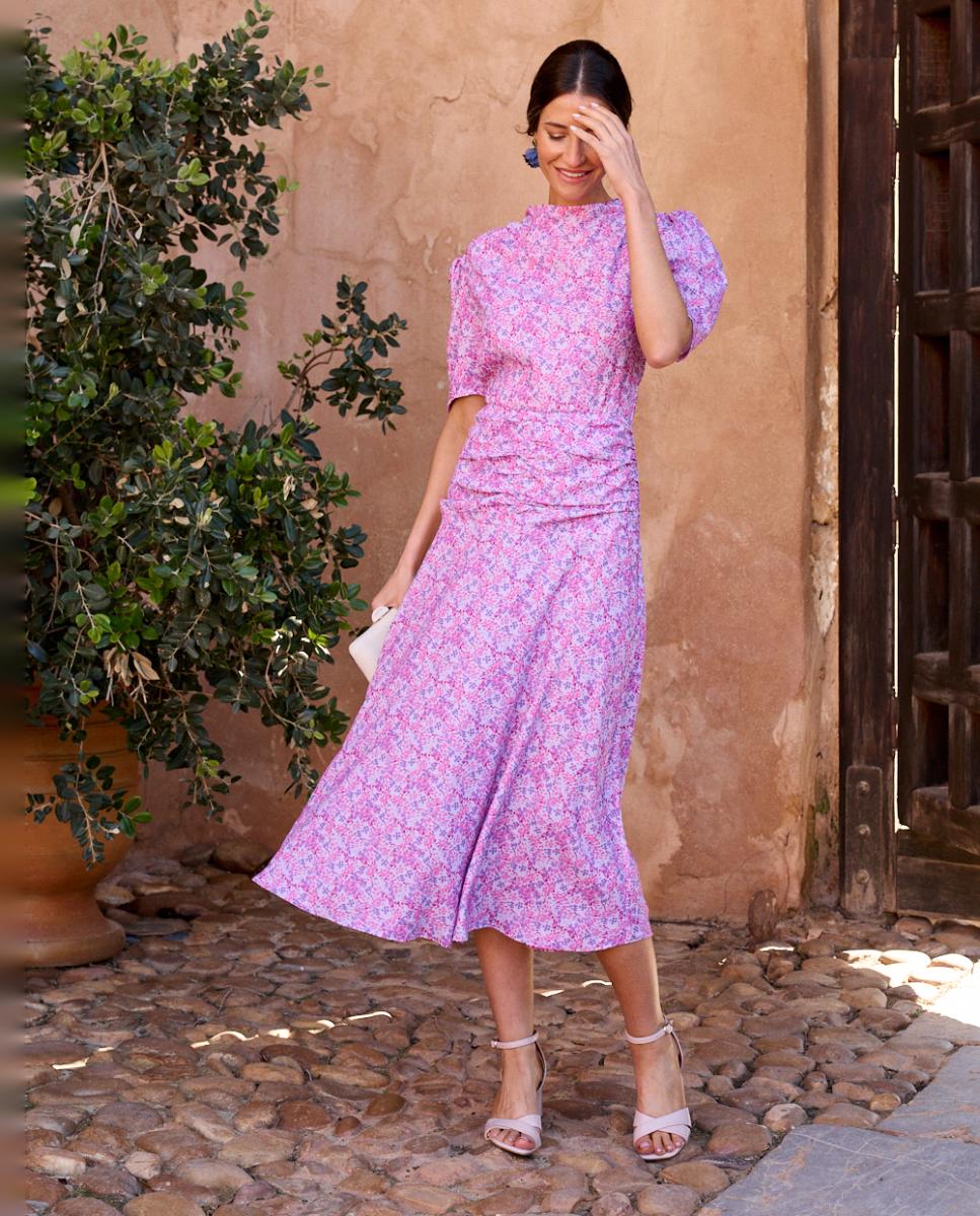 Imagem 0 de Vestido de Convidada com Estampado Floral