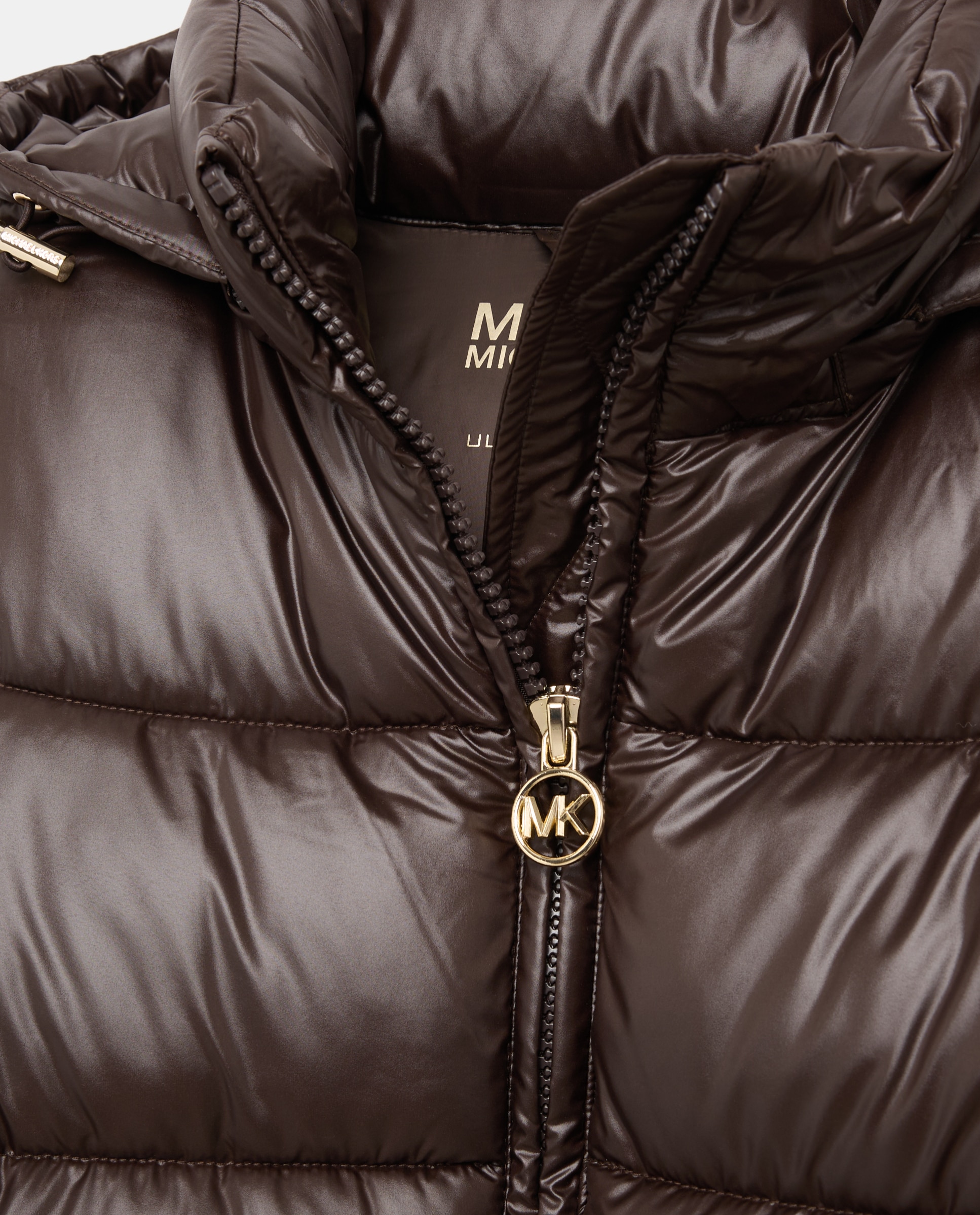 Imagen 2 de Plumifero corto de mujer acolchado - Michael Kors - Camel Camel