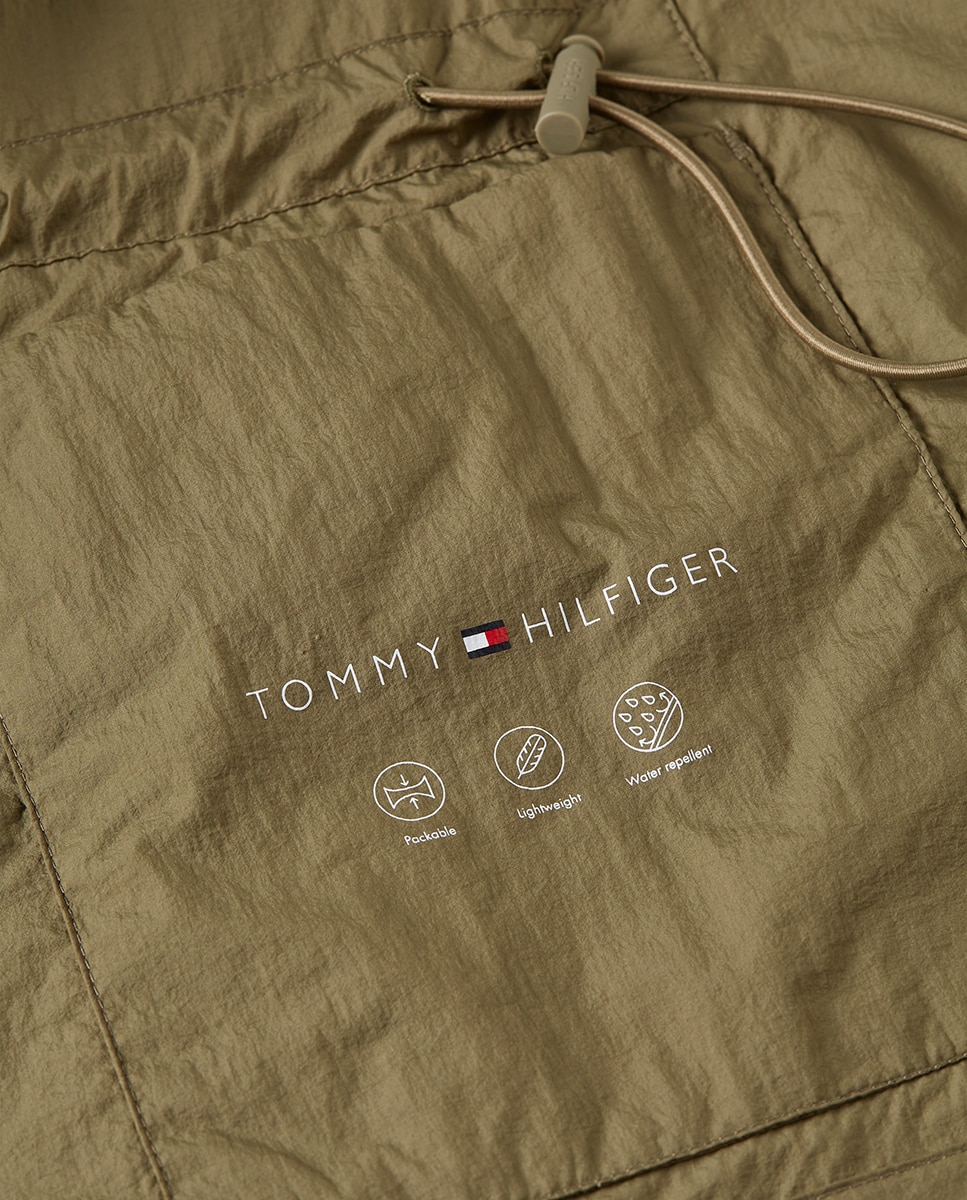 Impermeável com Fecho de Correr Verde-militar-9