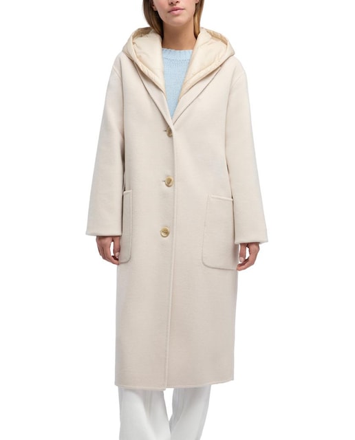 Imagen 0 de Abrigo largo de mujer con capucha acolchada desmontable
