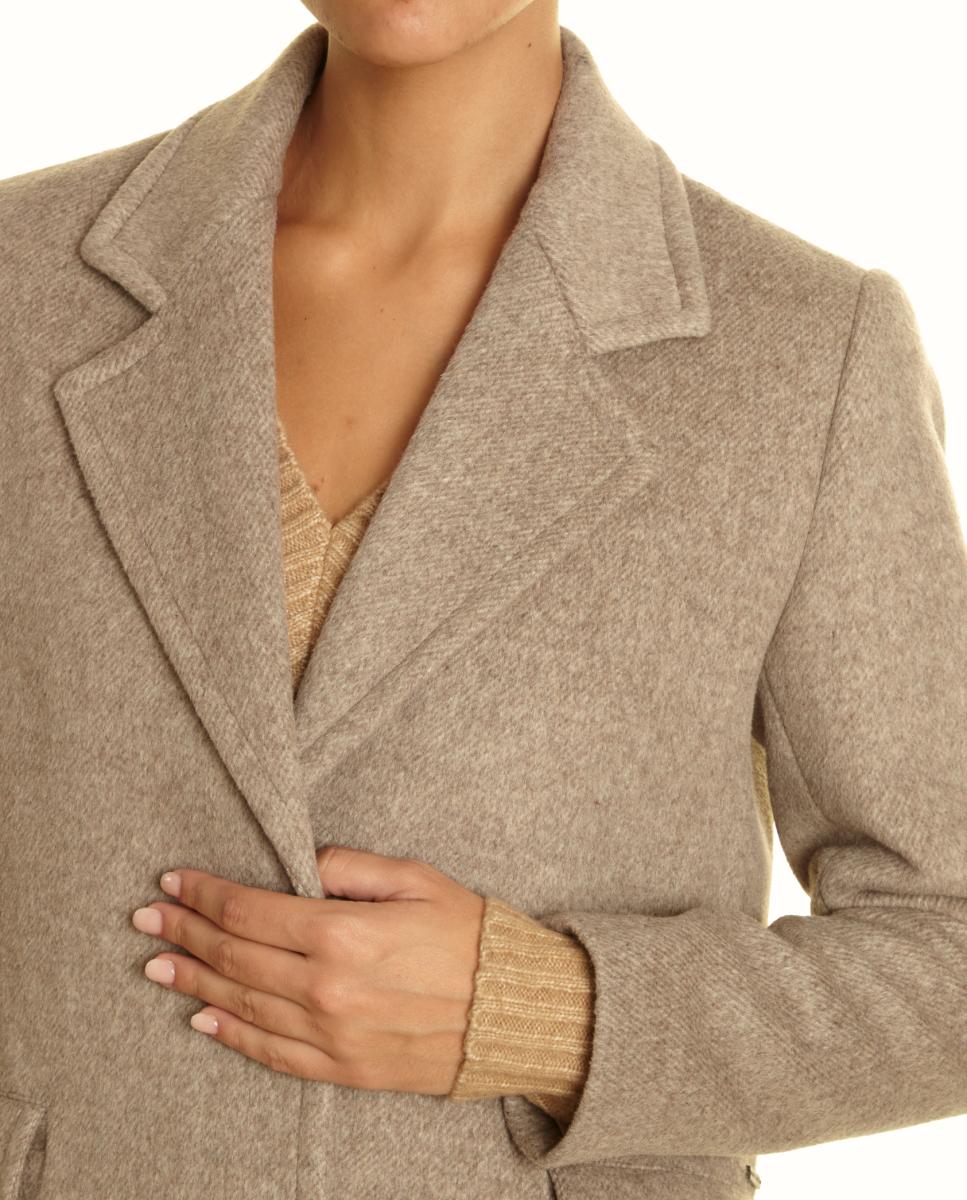 Imagen 6 de Abrigo sastre con solapa - Roberto Torretta - Beige Beige