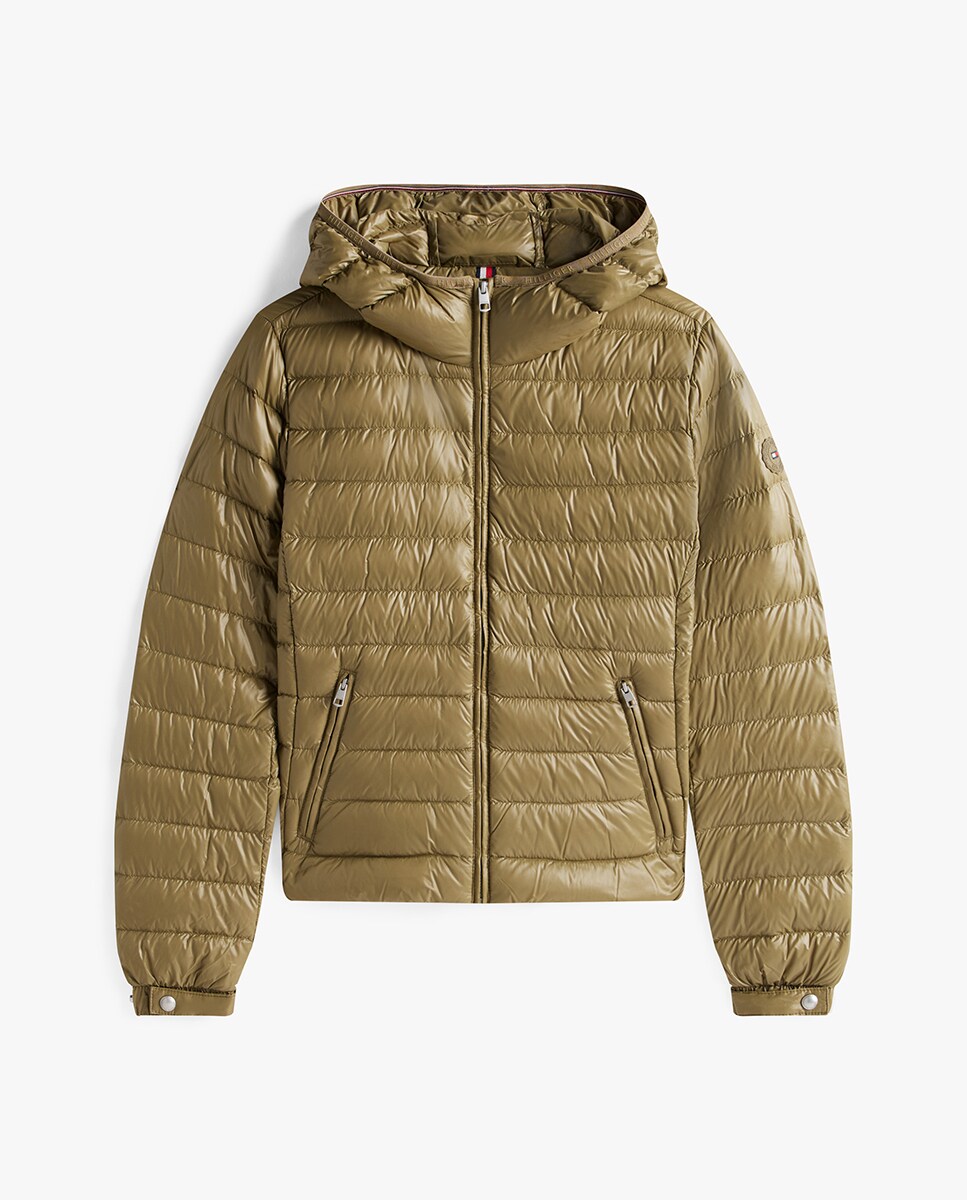 Casaco acolchoado com bolsos Verde-militar-5