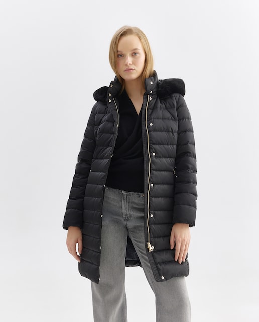 Imagem 0 de Blusão Acolchoado Comprido com Capuz