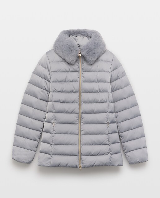 Imagen 0 de Plumifero de media longitud de mujer con capucha