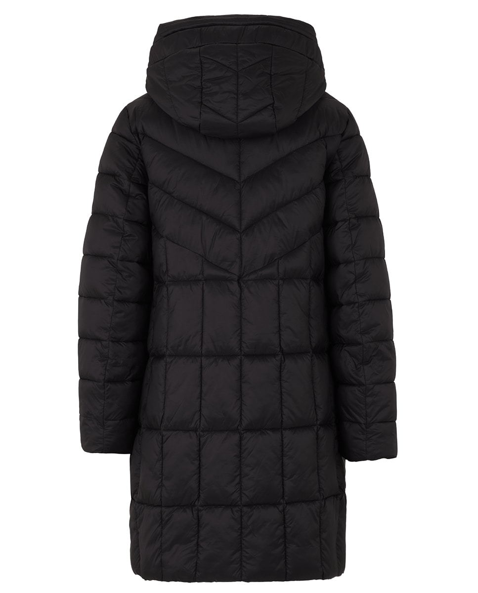 Blusão Acolchoado com Capuz Desmontável Preto-3