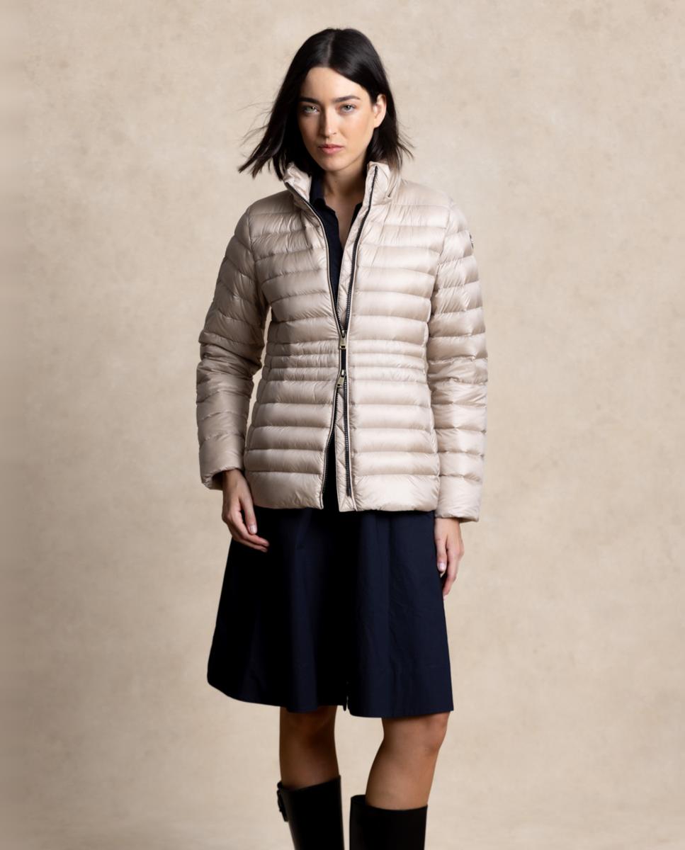 Plumífero de mujer con capucha desmontable - Henry Arroway - Beige Beige-1