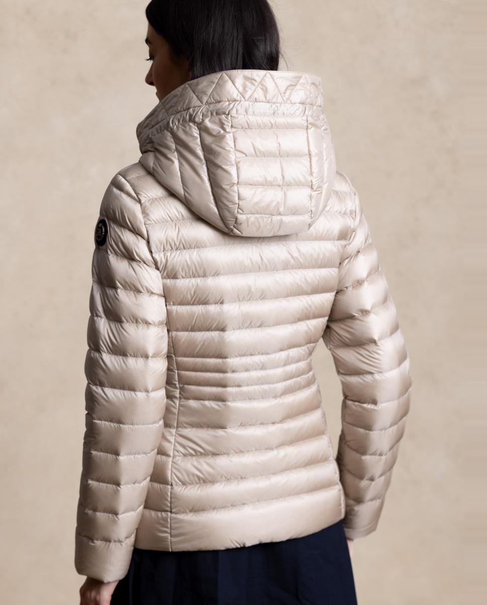 Plumífero de mujer con capucha desmontable - Henry Arroway - Beige Beige-2