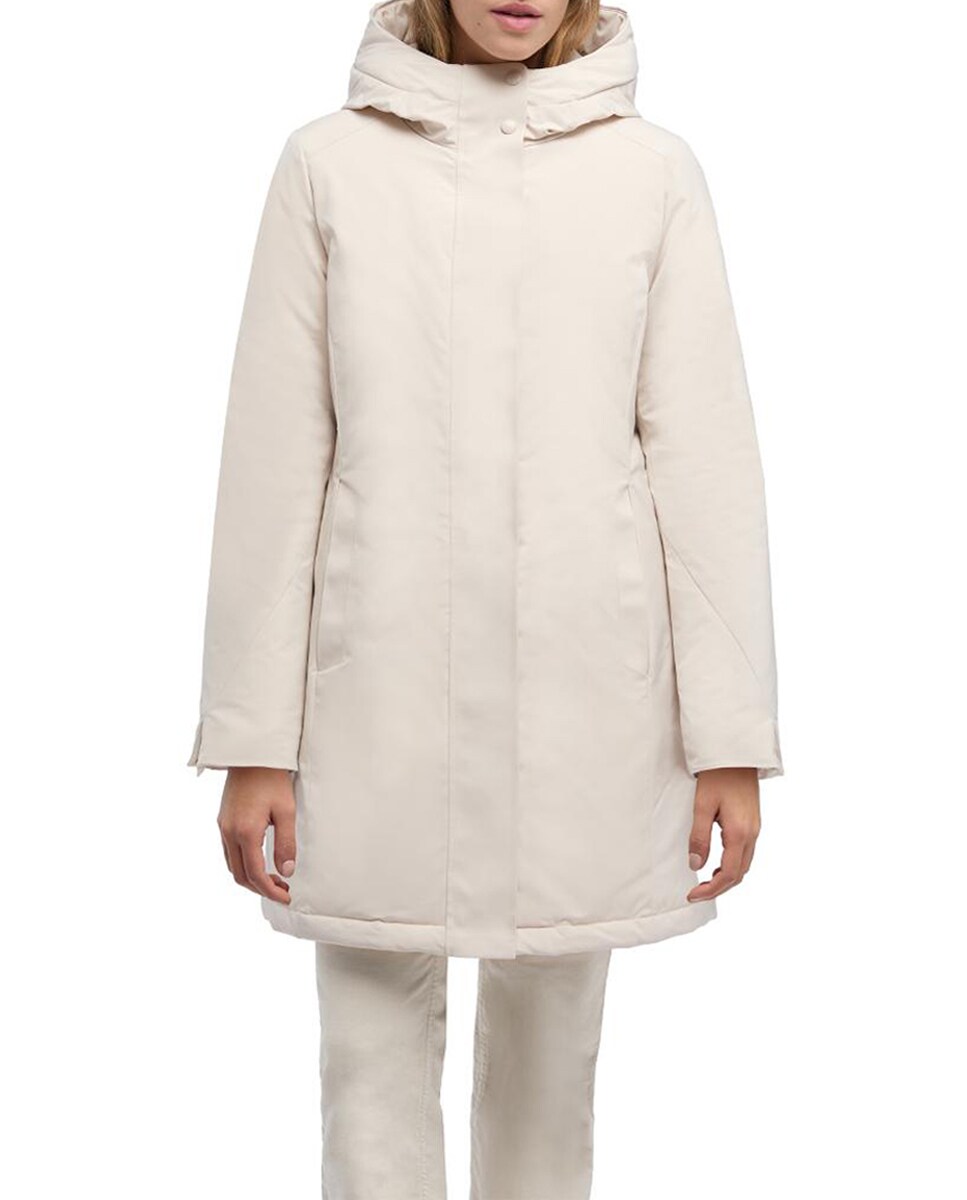 Parka larga de mujer repelente al agua y cortaviento · Geox · El