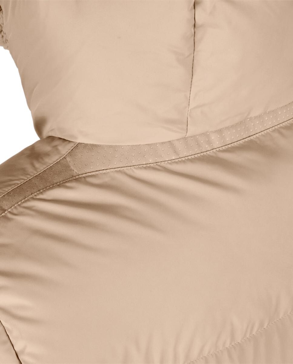 Parka Repelente à Água e Corta-Vento Bege-7