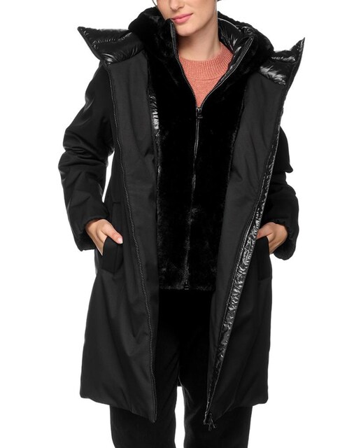 Imagen 0 de Chaqueta de mujer con pechera desmontable y capucha