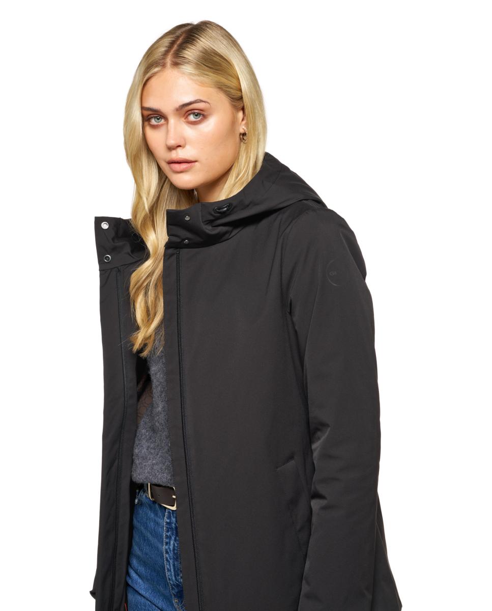 Parka Repelente à Água e Transpirável Preto-4