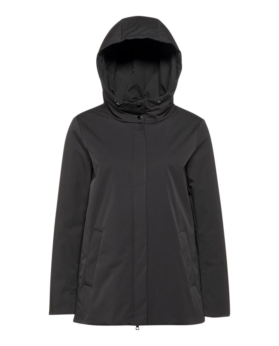 Parka Repelente à Água e Transpirável Preto-5