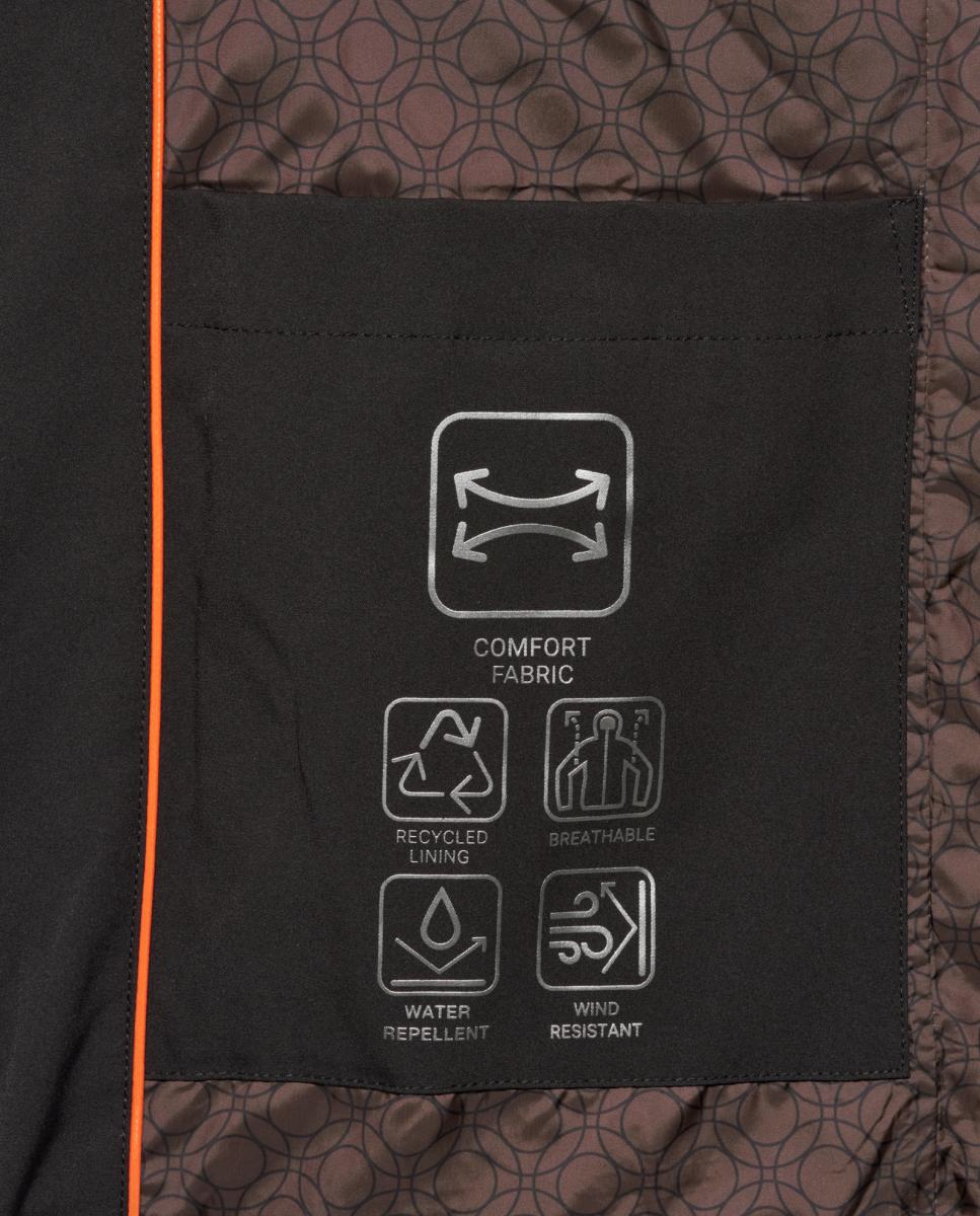 Parka Repelente à Água e Transpirável Preto-8