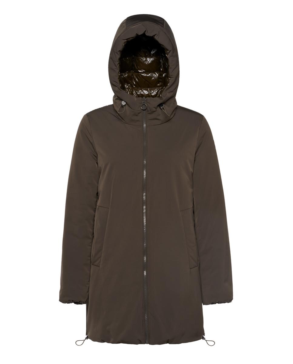 Parka Reversível Repelente à Água Castanho-escuro-5