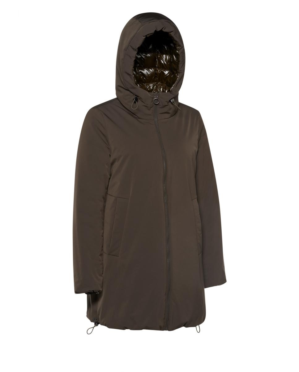 Parka Reversível Repelente à Água Castanho-escuro-8