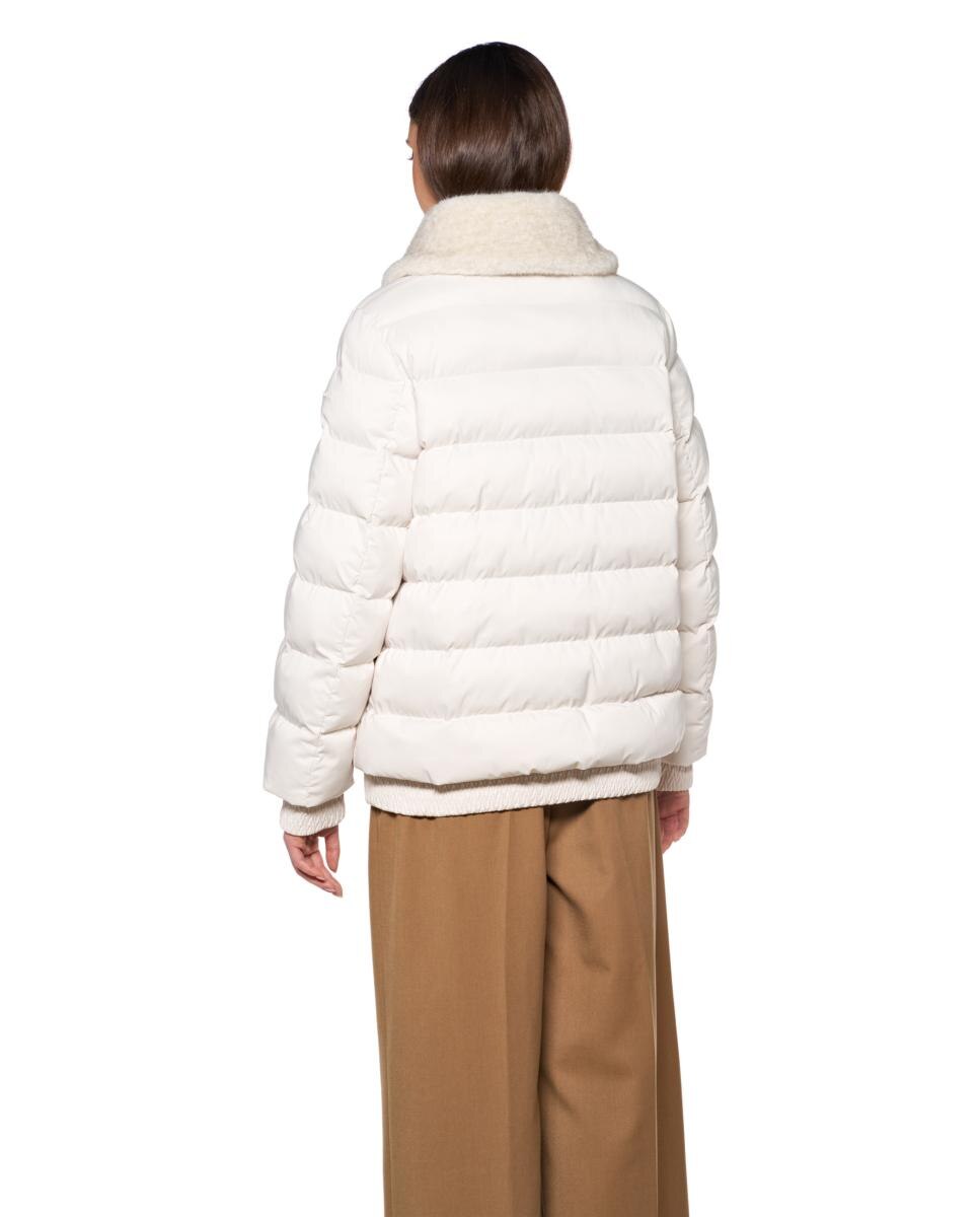 Parka Impermeável de Estilo Contemporâneo Cinzento-claro-2