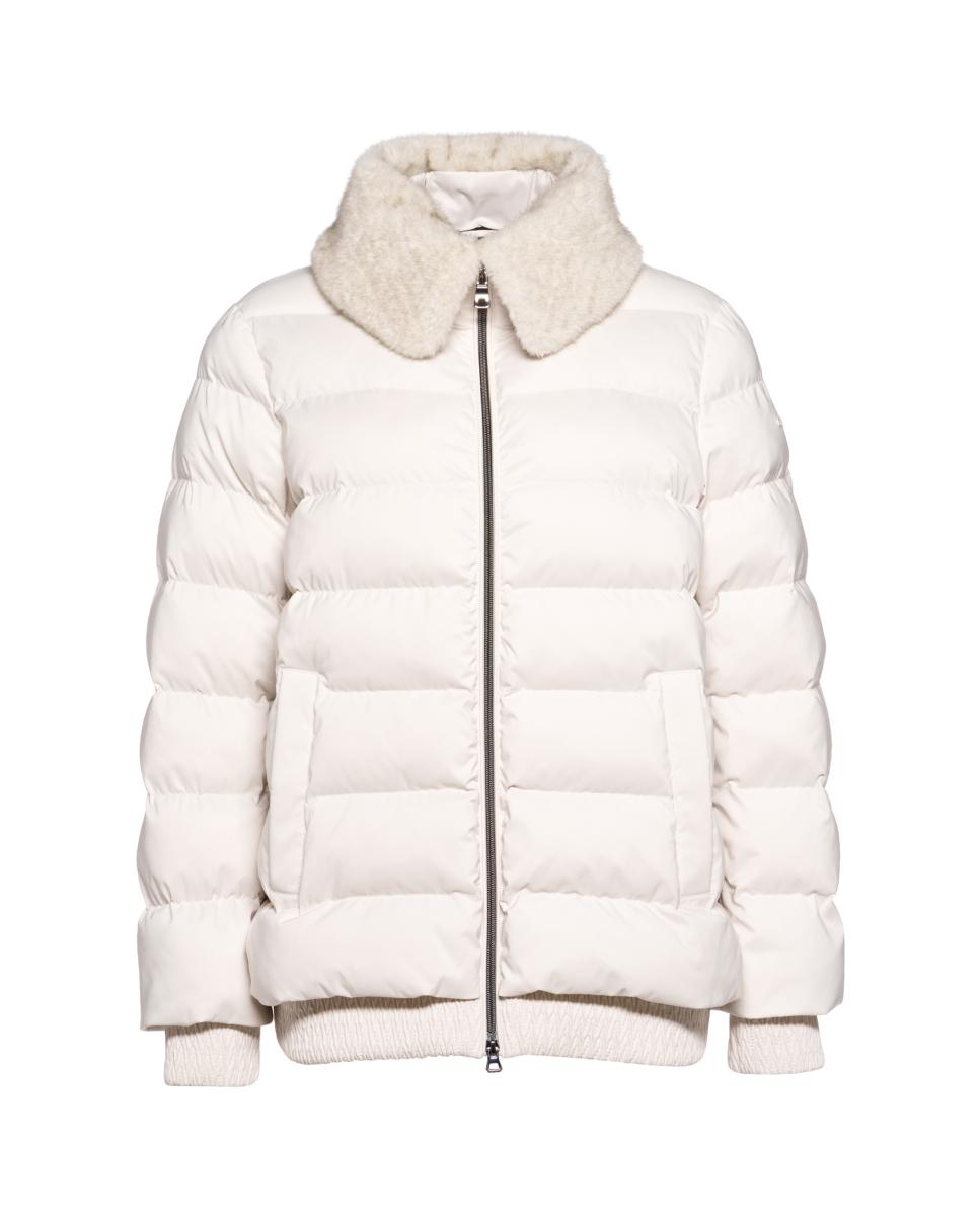 Parka Impermeável de Estilo Contemporâneo Cinzento-claro-5