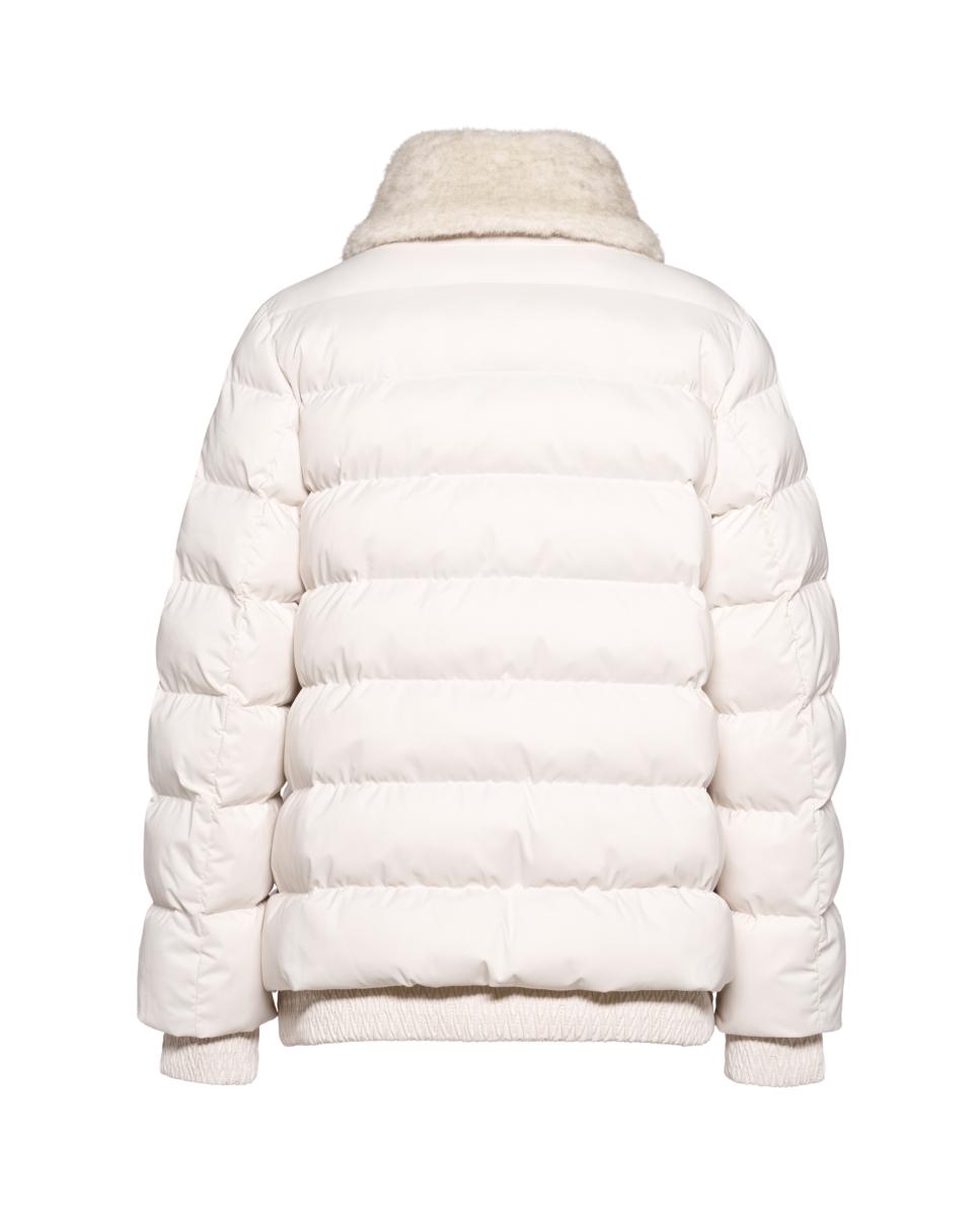 Parka Impermeável de Estilo Contemporâneo Cinzento-claro-6