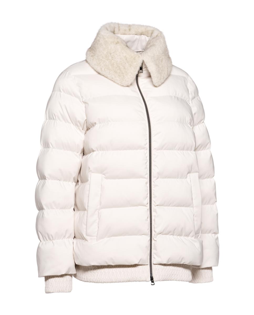 Parka Impermeável de Estilo Contemporâneo Cinzento-claro-7