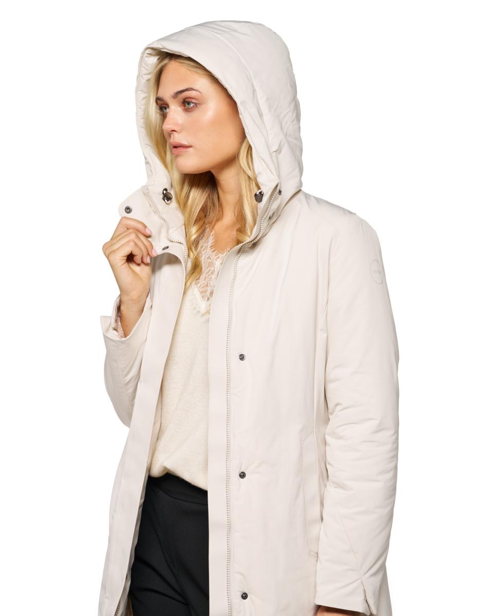 Parka Comprida Repelente à Água e Transpirável Cinzento-claro-4