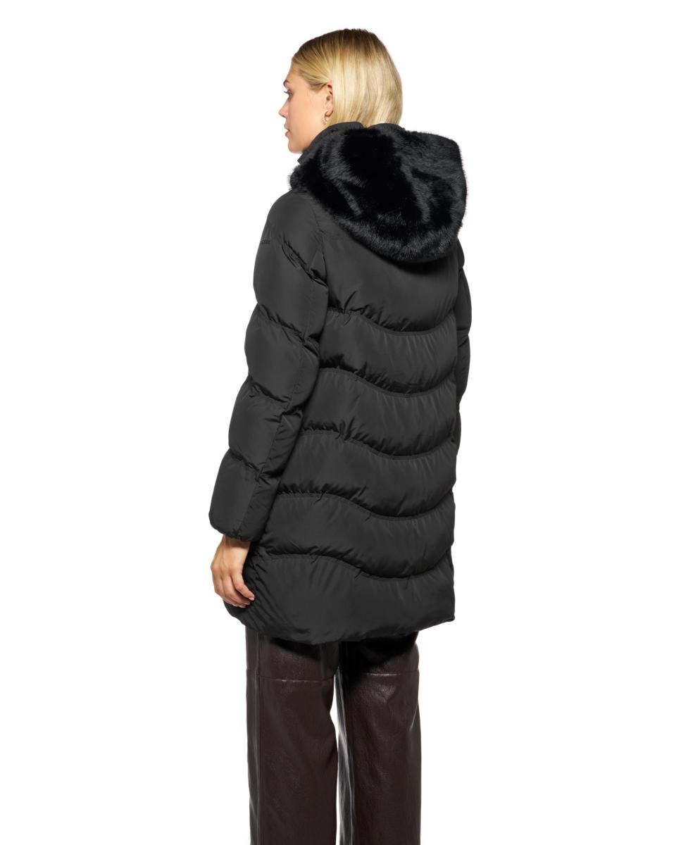Casaco Comprido com Capuz e Sistema de Ventilação Dinâmico Preto-3