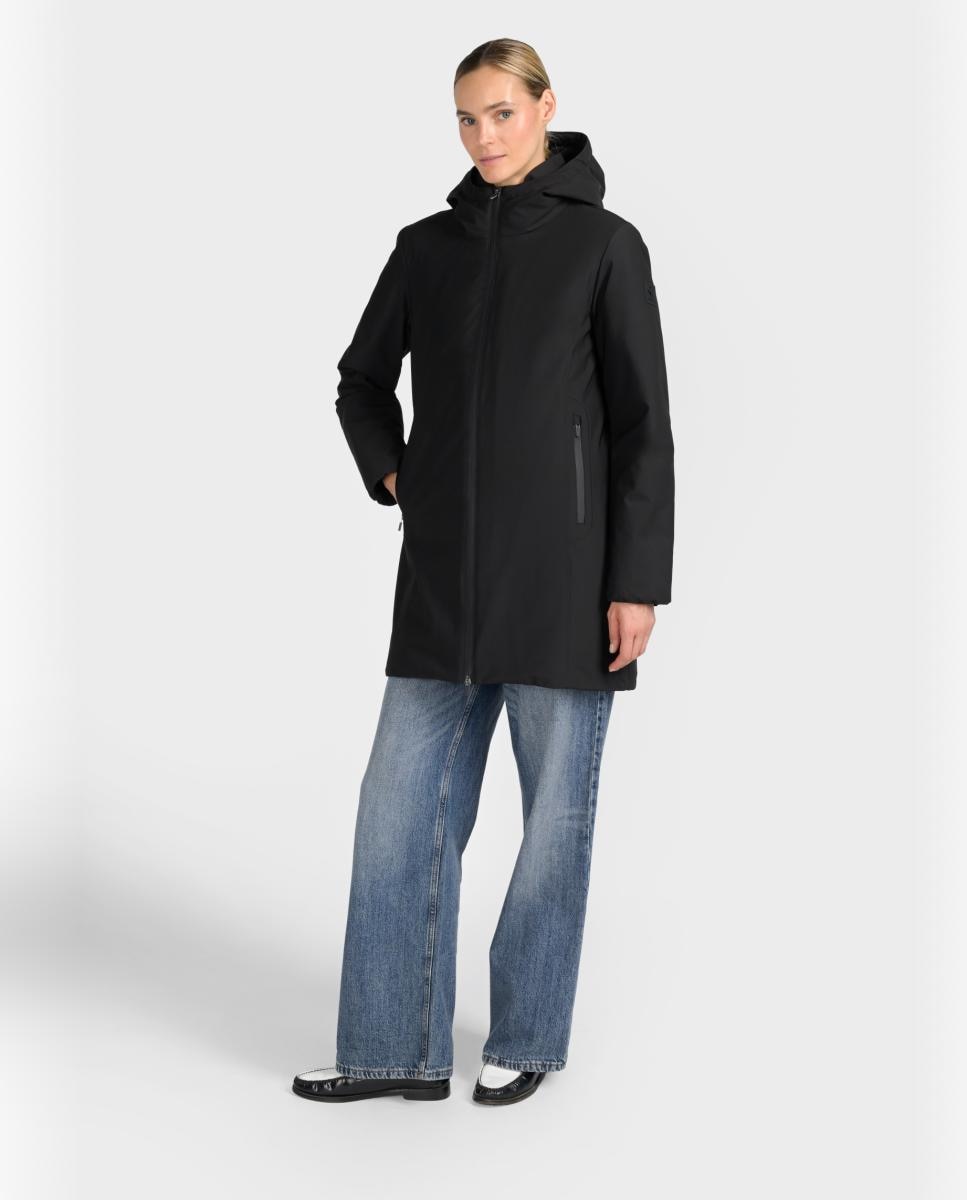 Parka Lisa Acolchoada Preto-2