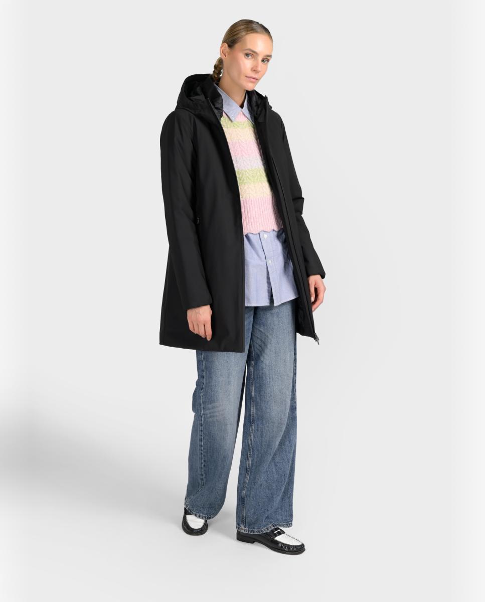 Parka Lisa Acolchoada Preto-3