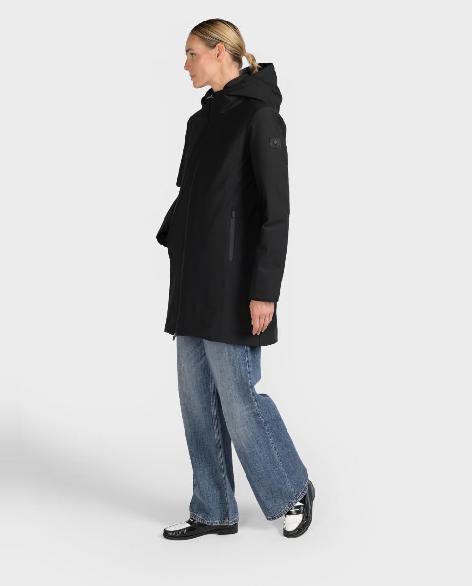 Parka Lisa Acolchoada Preto-4
