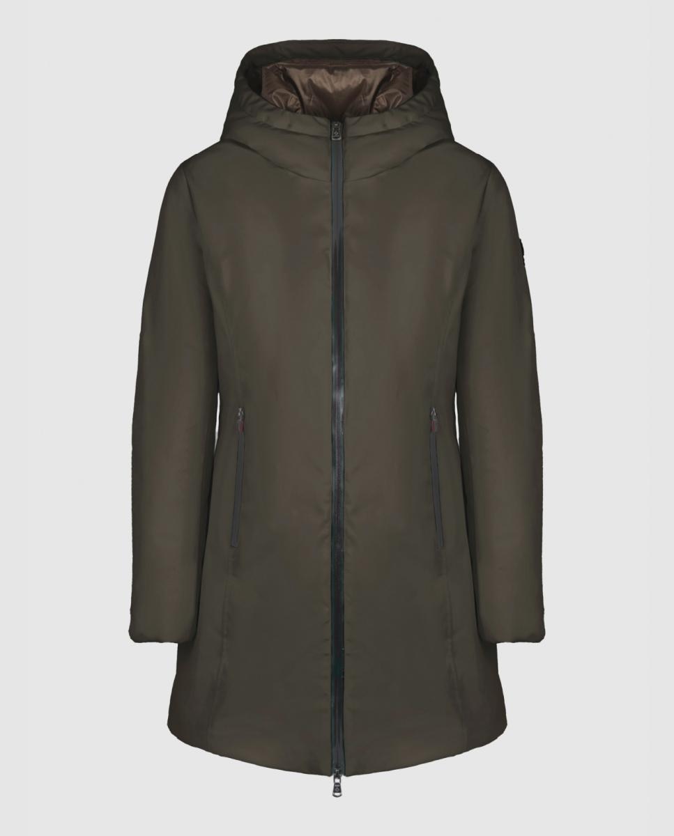 Parka lisa de mujer de plumas - Canadian Classics - Verde militar Verde militar-7