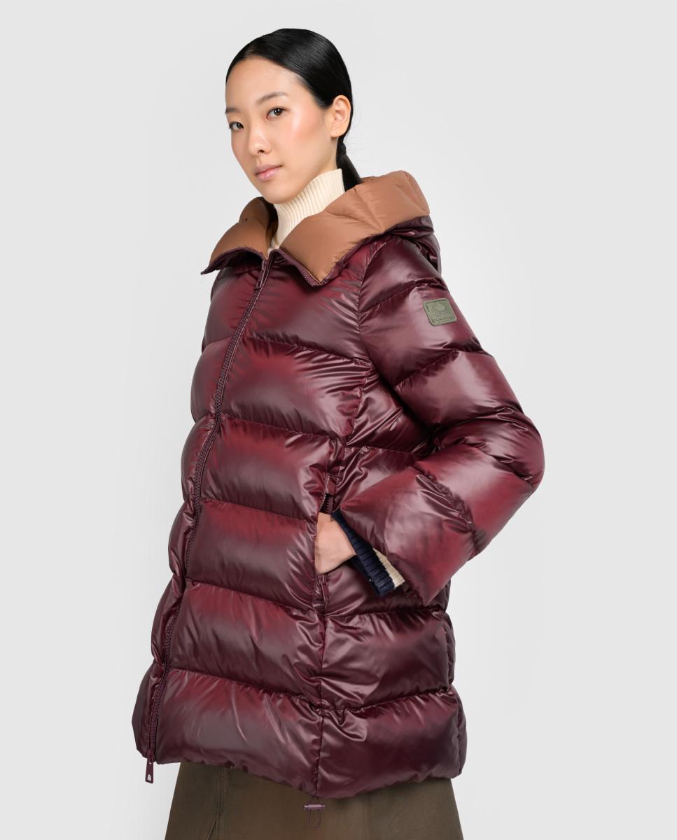 Parka Lisa Acolchoada Vermelho-5