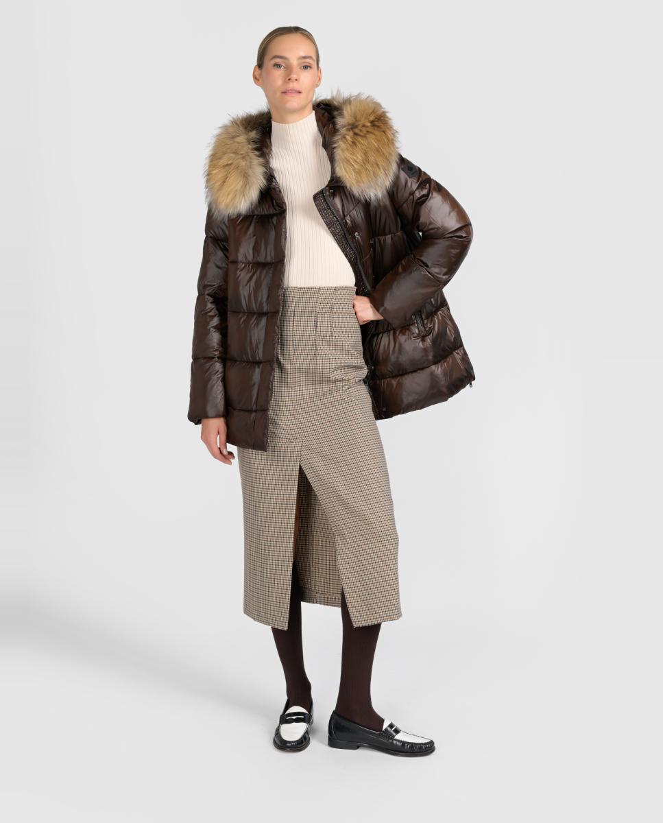 Imagen 3 de Parka lisa de mujer de plumas - Canadian Classics - Verde militar Verde militar