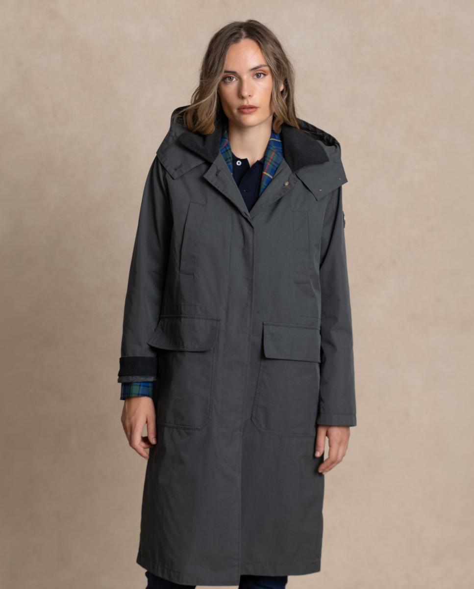Parka com Capuz Desmontável Verde-escuro-2