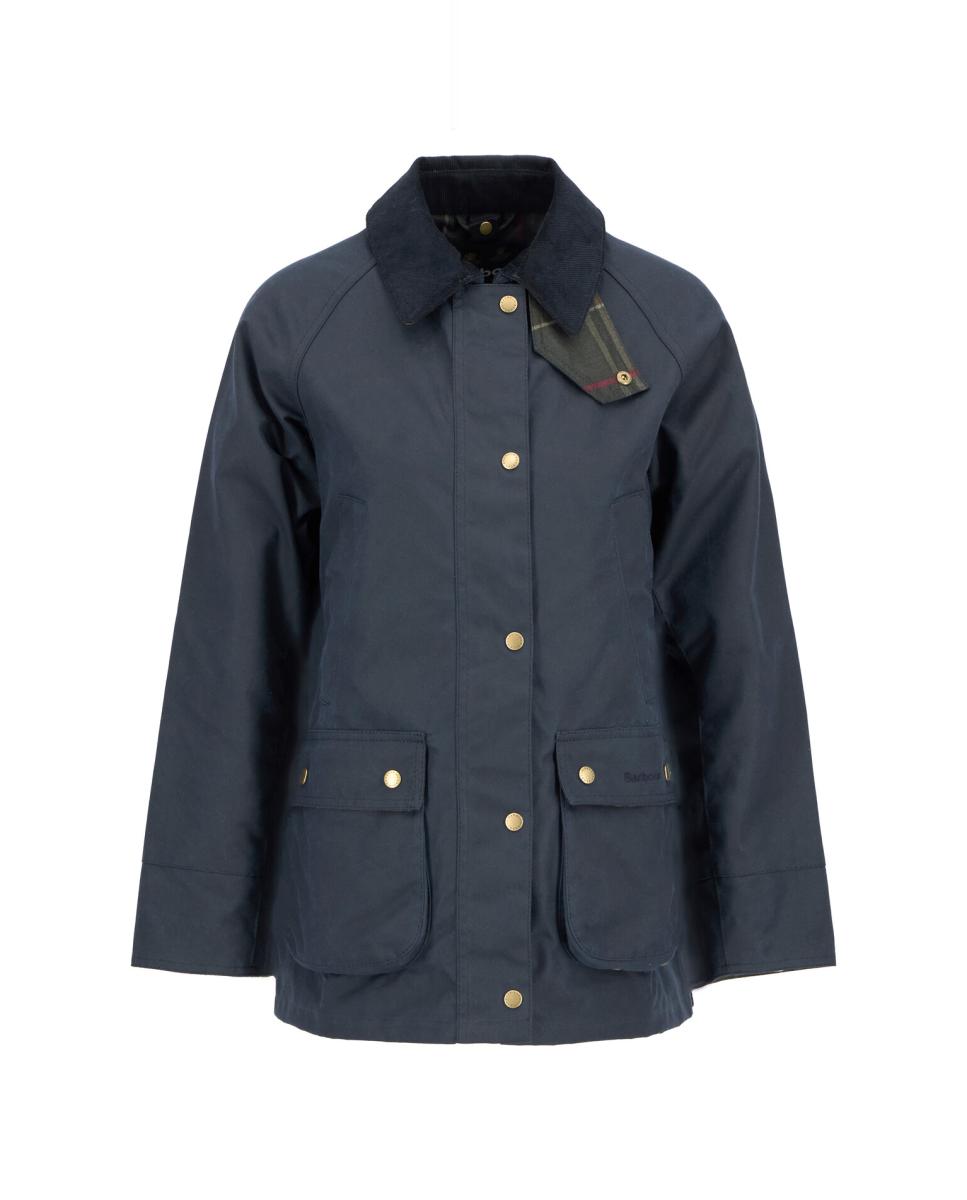 Casaco Clássico Encerado Modelo Icónico Azul-8
