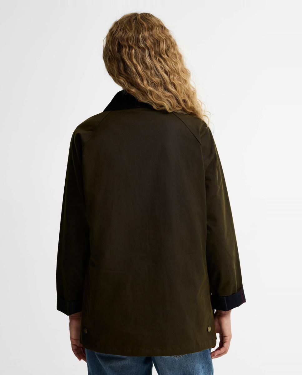 Casaco Clássico Encerado Modelo Icónico Verde-3