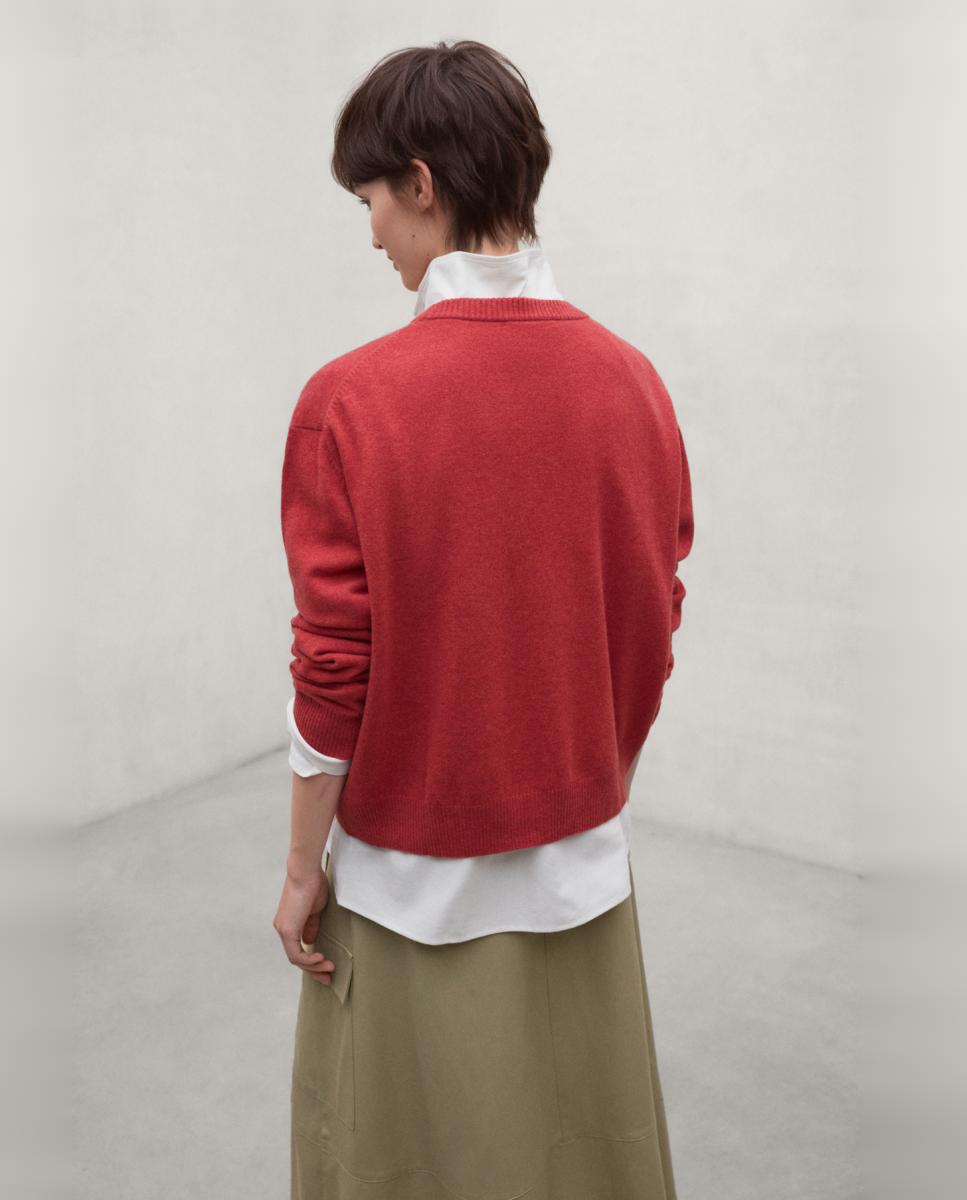 Imagen 2 de Jersey de mujer, con cuello redondo. - Ecoalf - Naranja Naranja