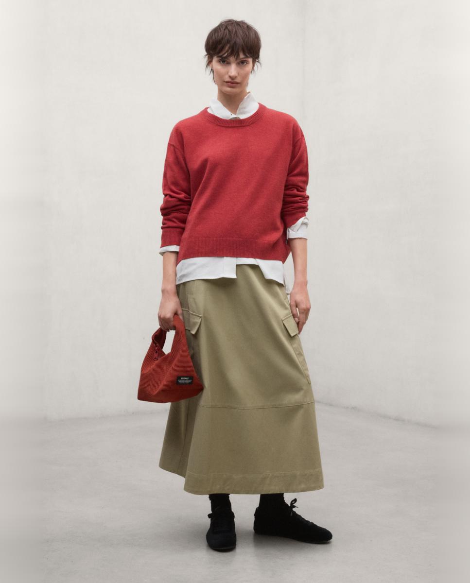 Imagen 3 de Jersey de mujer, con cuello redondo. - Ecoalf - Naranja Naranja